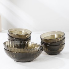 Elica salad bowl, 8 items: 6 pcs 270 ml, 2 pcs 900 ml