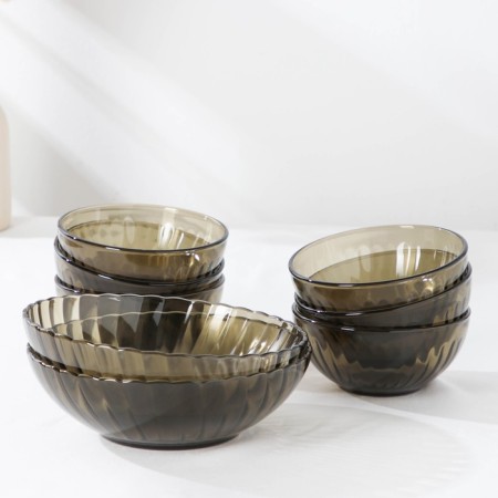 Elica salad bowl, 8 items: 6 pcs 270 ml, 2 pcs 900 ml