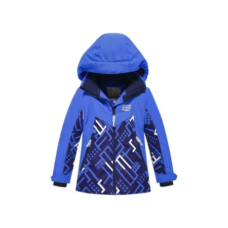 Ski costume for a boy, height 116 cm, blue color-1