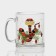 New Year's glass tea mug "New Year's snakes", 320 ml, mix