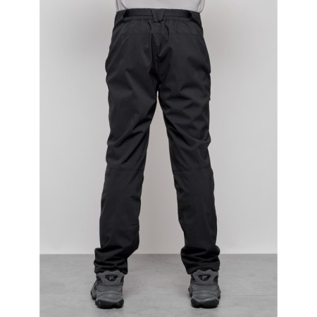 Trouses insulated sporty male winter, size 48, black color-4