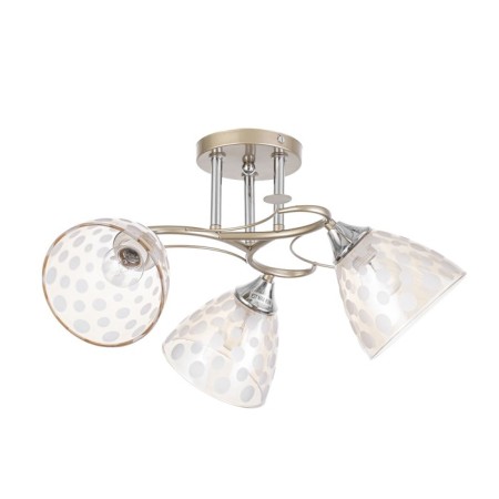 Lamp ceiling Sollar 54x54x26, 3x60W E27, gold, chrome