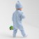 Killer's jumpsuit with a knitted hat minku, height 74-80, blue color