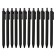 Handle Automatic Ballic Calligrata, 0.5mm, clip 2 x 8cm, under the logo, matte black body, blue rod