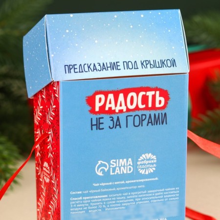 New Year! Black tea "Joy is not far off", taste: Mint, 50 g.-4