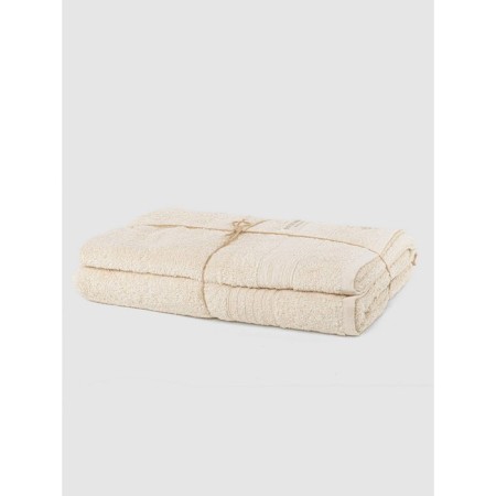 Set of towels, size 50x90 cm - 1 pc, 70x140 cm - 1 pc, beige color-1