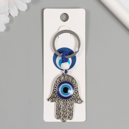 Keychain from the evil eye metal "Fatima hand" 4x8.2 cm-3