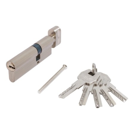 The cylinder mechanism standard Max, 90 mm (55x35V), 5 keys, key/turntable, matte nickel 1024813