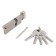 The cylinder mechanism standard Max, 90 mm (55x35V), 5 keys, key/turntable, matte nickel 1024813