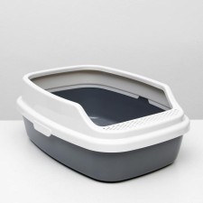 Aisha toilet m with a side of 53 x 39 x 21 cm, gray