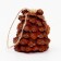 Decorative suspension "Hedgehog from natural materials" 6 × 7 × 9 cm