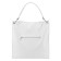 Female bag, artificial leather, white 39x10x41 cm