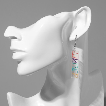 Acryl Earrings "Shipper", colored-3