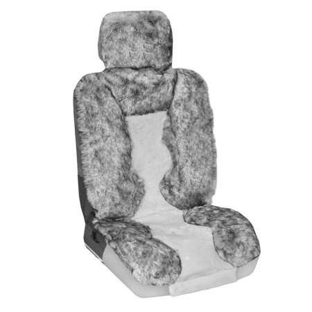 SkyWay Arctic seats, artificial fur, 2 objects, gray, S03001001