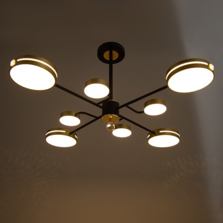 Laser Laser 8XLED 144W 3000-6000K black and gold 75x75x48 cm Bayerlux-3