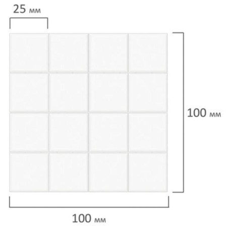 Blue -sided adhesive pads 48 pieces of Brauberg 25 x 25 x 2 mm, foamed base-5