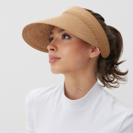 Female visor minku, color light brown, river 58-1