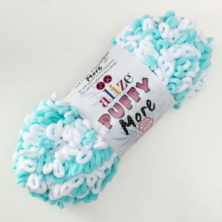 Yarn "Puffy More" 100 % micropoliester 11.5m/150g (6269)-1