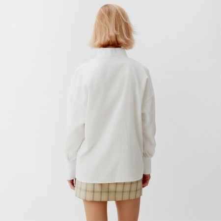 Women's shirt Minaku: Cotton Collection Color White, rr 50-52-3