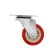 Furniture wheel, d = 65 mm, on the site, with a latch, 4 pcs TMP