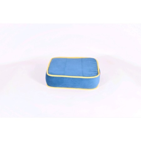 Mobile pillow “Moby”, size 40 × 40 cm, blue/yellow, velor-1
