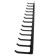 Holder for storing all types of keys to 13 seats, wall -mounted, black