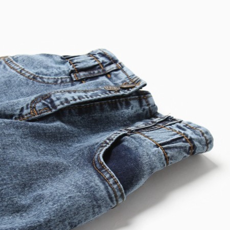 Jeans for a boy, blue color, height 122 cm-1