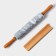 Magistro marble rolling pin, with a stand, 45 × 5 cm, white color