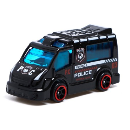 Set of metal machines "Police", 6 pcs.-1