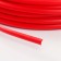 Smooth artificial rattan 7 mm 100 m half a pipe (red)