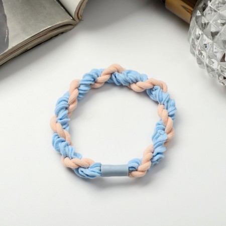 Hair elastic band "Mahrushka Sport" weaving chaos tenderness, 5 cm, mix