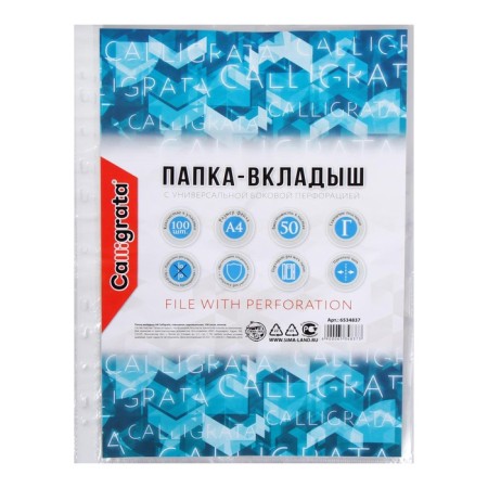 A4, calligrata, glossy, vertical, 100 pieces, economical-2