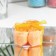Soap roses, orange, set of 3 pcs.