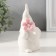 Souvenir Ceramics "Ples White with pink flower" 6.1x5.8x11.6 cm