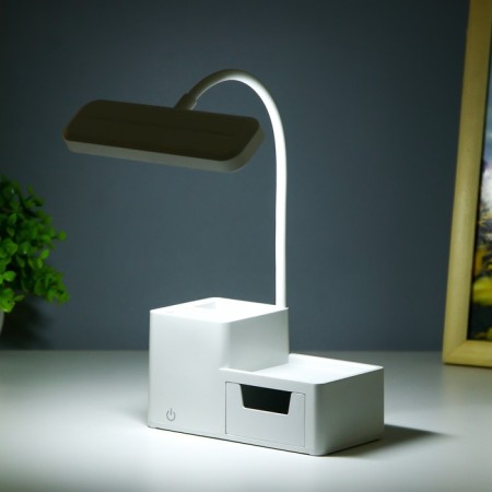 Extra table lamp LED 3W USB AKB White 16x11x30 cm Risalux-2