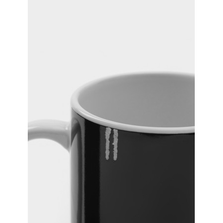 Mug - chameleon ceramic shares “eating”, 350 ml, white color-8