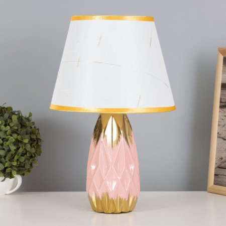 Table lamp "Andrea" 1x40W E14 pink/gold 24x24x40cm