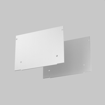 Decorative white plug-2 pcs for the profile Alm-11681-PL-W-2M-1
