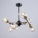 The base for the chandelier loft 6x60W E14 is black