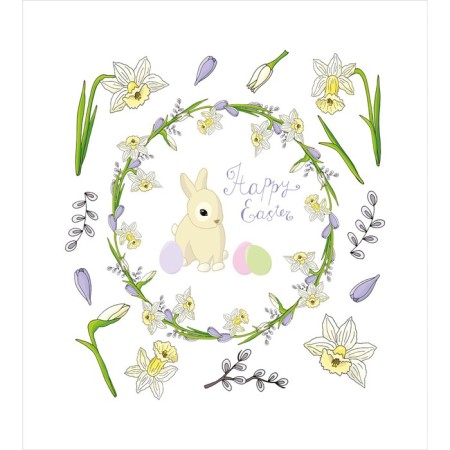 A set of napkins for setting the table "Easter motifs", rectangular, size 32x46 cm, 4 pcs-3