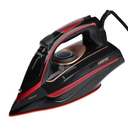 Iron CENTEK CT-2311, 3000 W, 450ml, ceramic, drop-stop, anti-Nakip, self-cleaning, red