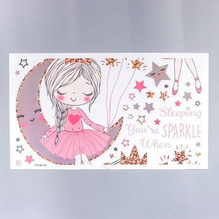 Sticking plastic interior color "Princess for a month" 30x60 cm-1