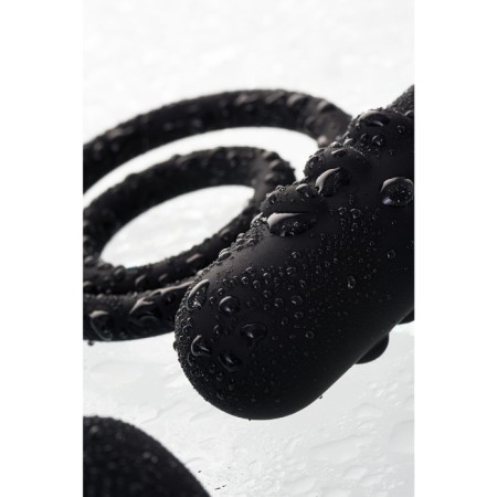 Anal plug with additional stimulation Erotist, silicone, black color-4