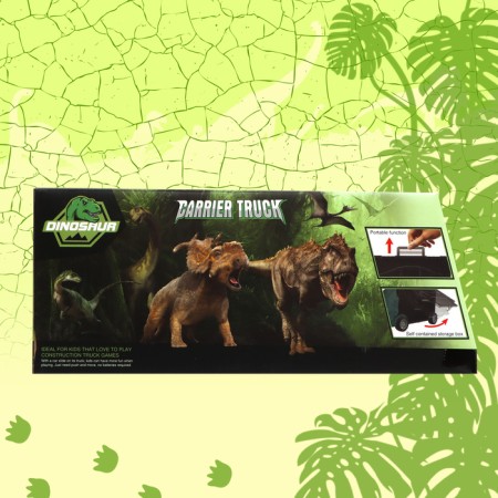 Dinosaurus truck, with 3 cars-8