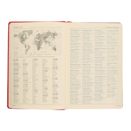 Deliciper of Leduced A5, 160 MEGAPOLIS sheets, hard cover, artificial leather, red-4