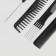 A set of combs, 10 items, in a case, black color