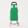 Household bag on a cart on a cord, green color