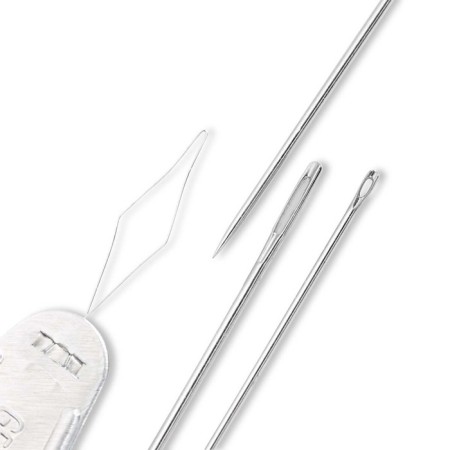 Needles set for sewing and dumplings with a filamenter, 19 pcs. packaged-2
