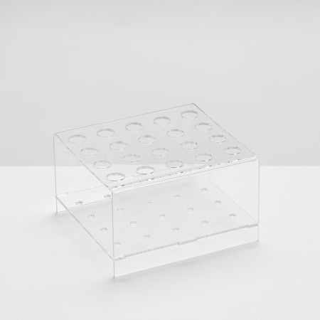Standing for handles and pencils for 20 pcs., 10 × 9.5 × 6 cm, 2 mm plexiglass, in a protective film-1