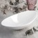 Porcelain salad Wilmax olivia, 30.5 × 17 × 8.5 cm, white color